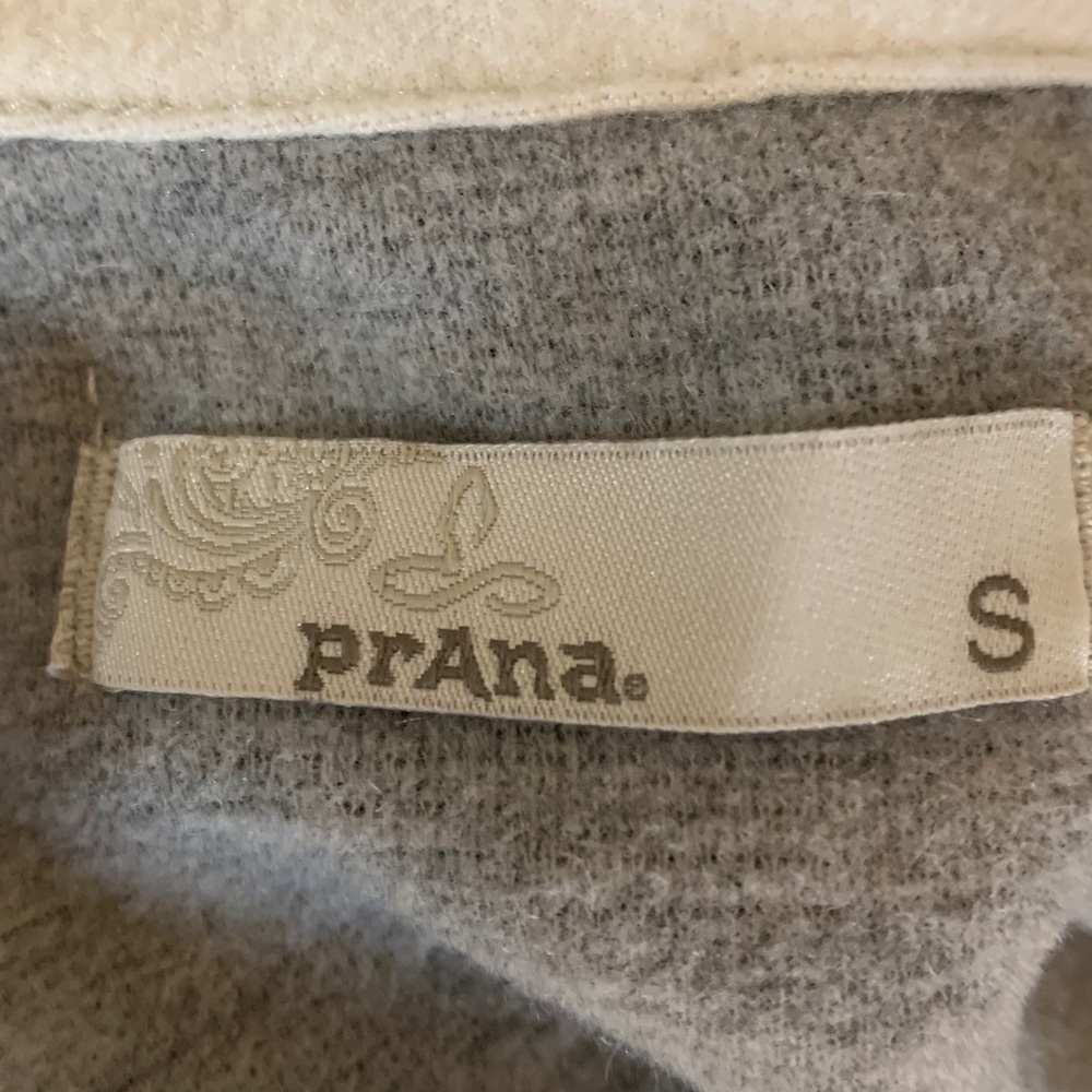 Prana women’s medium Gray Textured Turtleneck Sweater/sweatshirt - Picture 8 of 11
